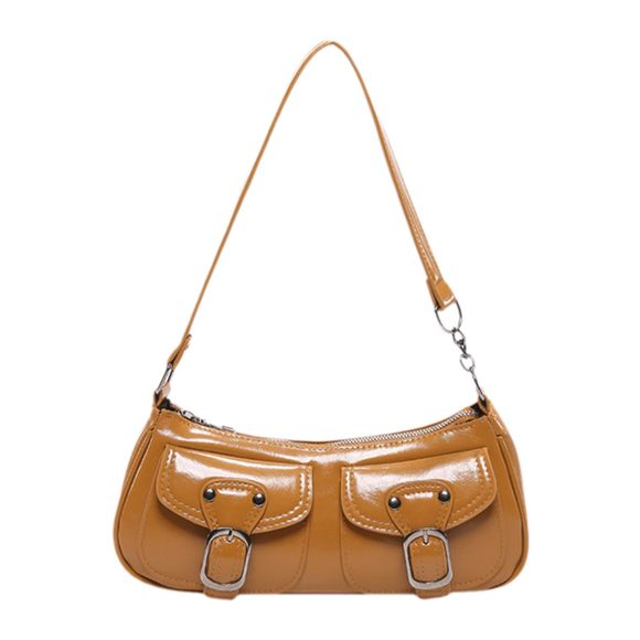 Vintage Buckle Punk Purse, Retro Y2K Shoulder Bag, Mini Hobo Clutch T_T - Picture 1 of 7